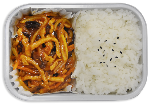  鱼香肉丝饭 