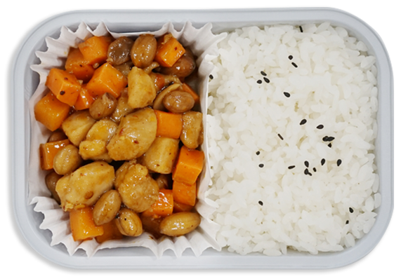  宫保鸡丁饭 
