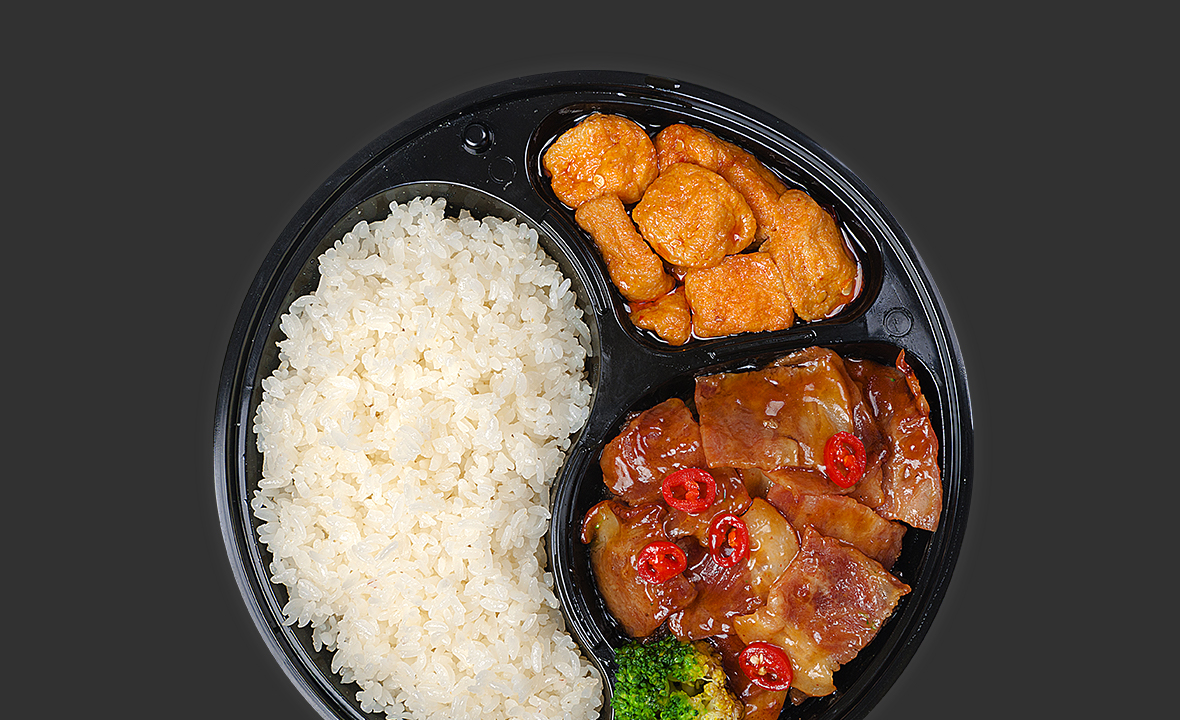  杏鲍菇培根饭 