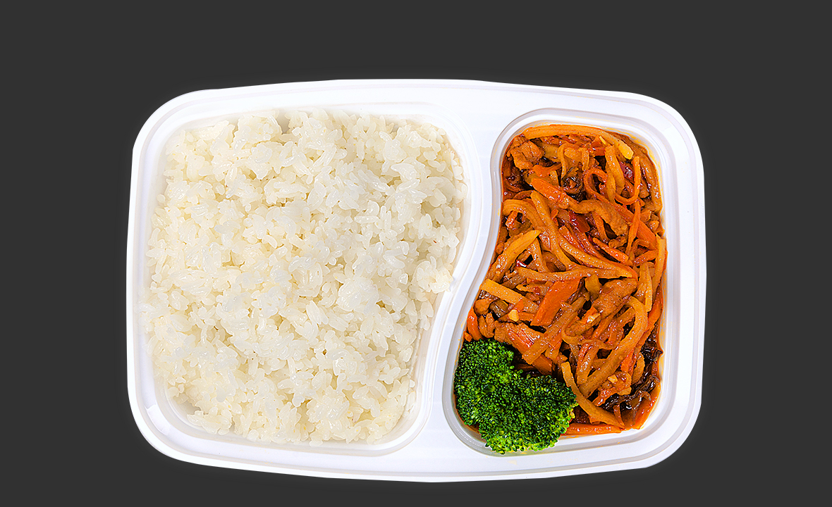  鱼香肉丝饭 