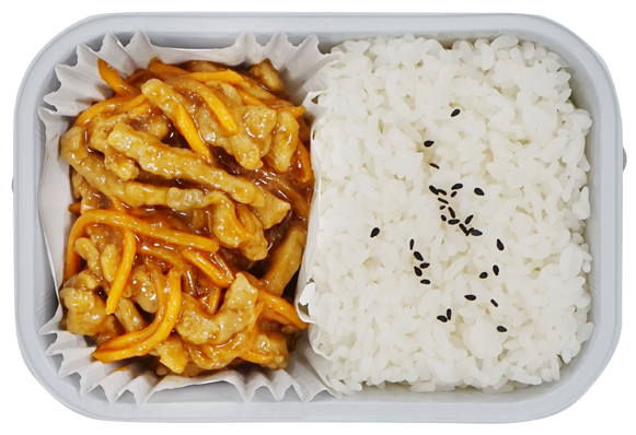  酱香牛柳饭 
