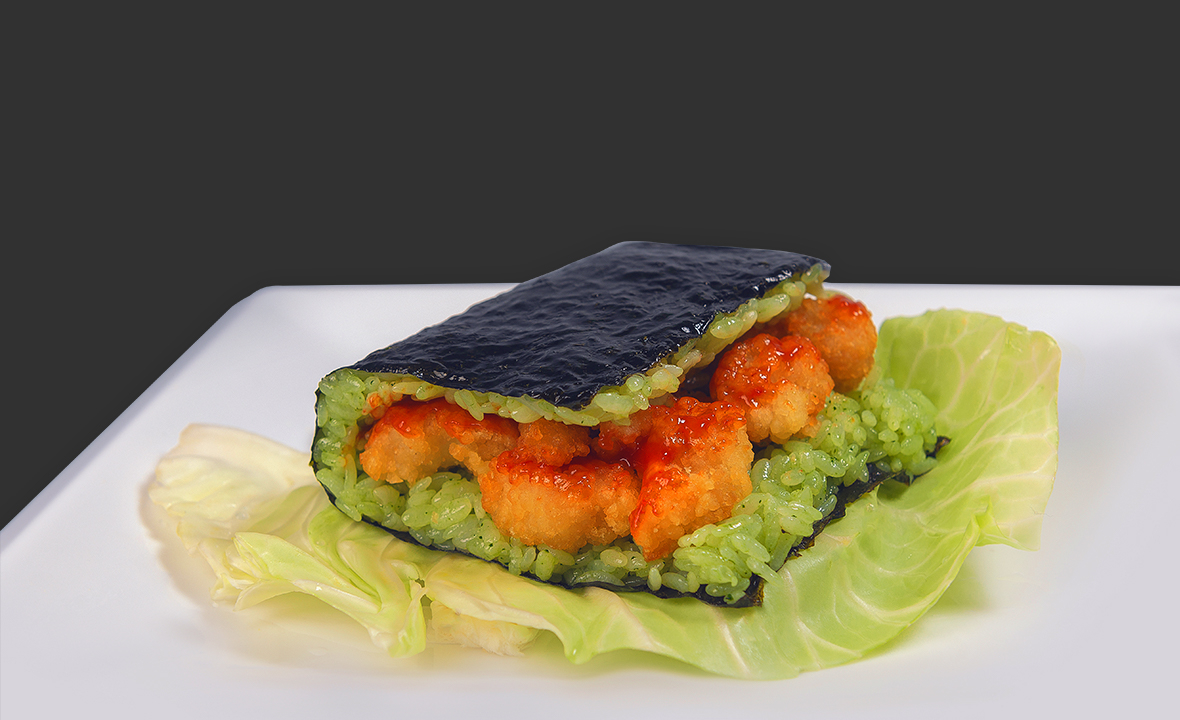  翡翠盐酥鸡大口饭团 